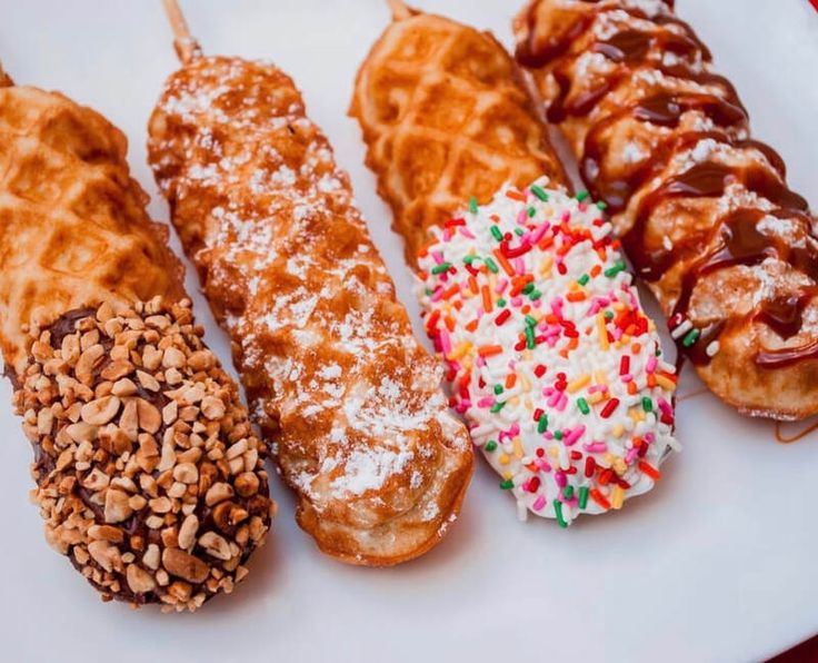 Waffle on Stick with Ice Cream